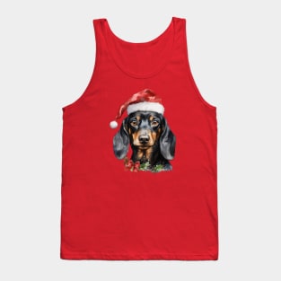 Christmas Dachshund Tank Top